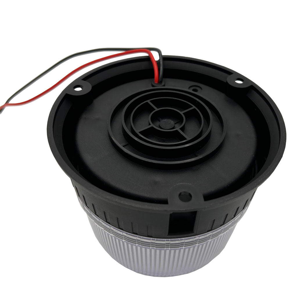 Gyrophare leds orange cabochon transparent