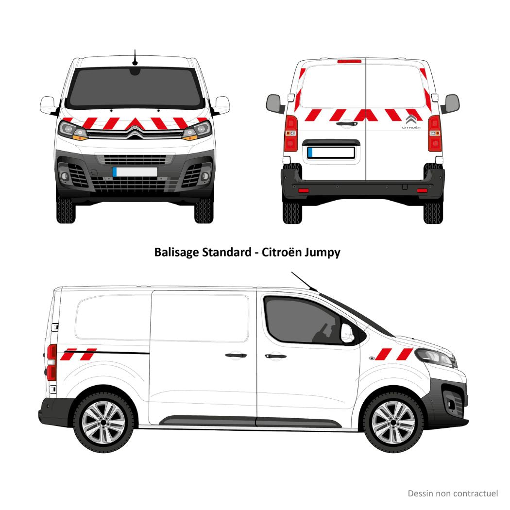 Kit balisage pré-découpé pour Jumpy