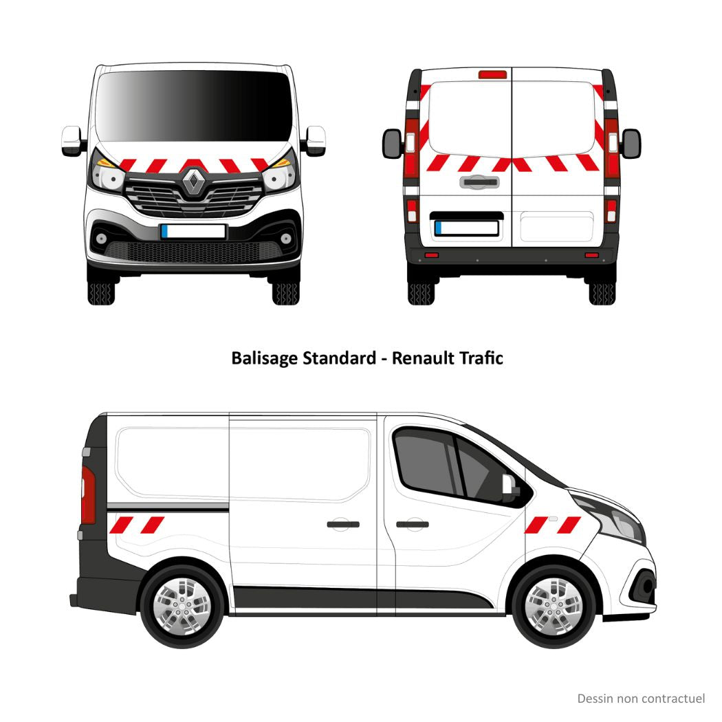 Kit balisage pré-découpé pour Trafic
