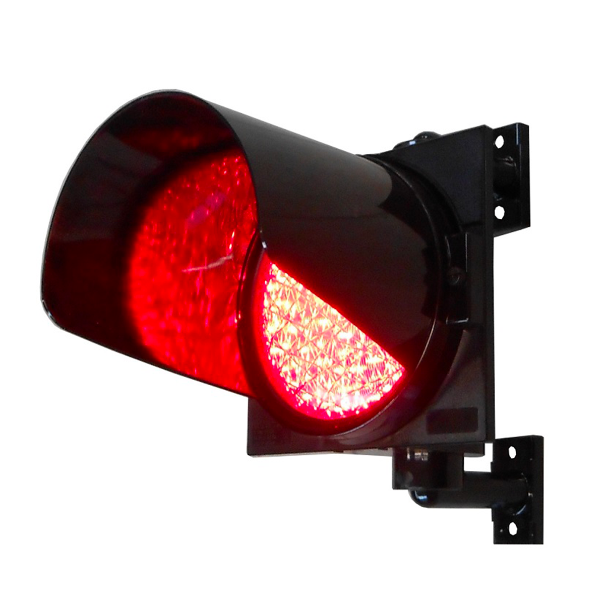 Feu simple Led 200 mm rouge