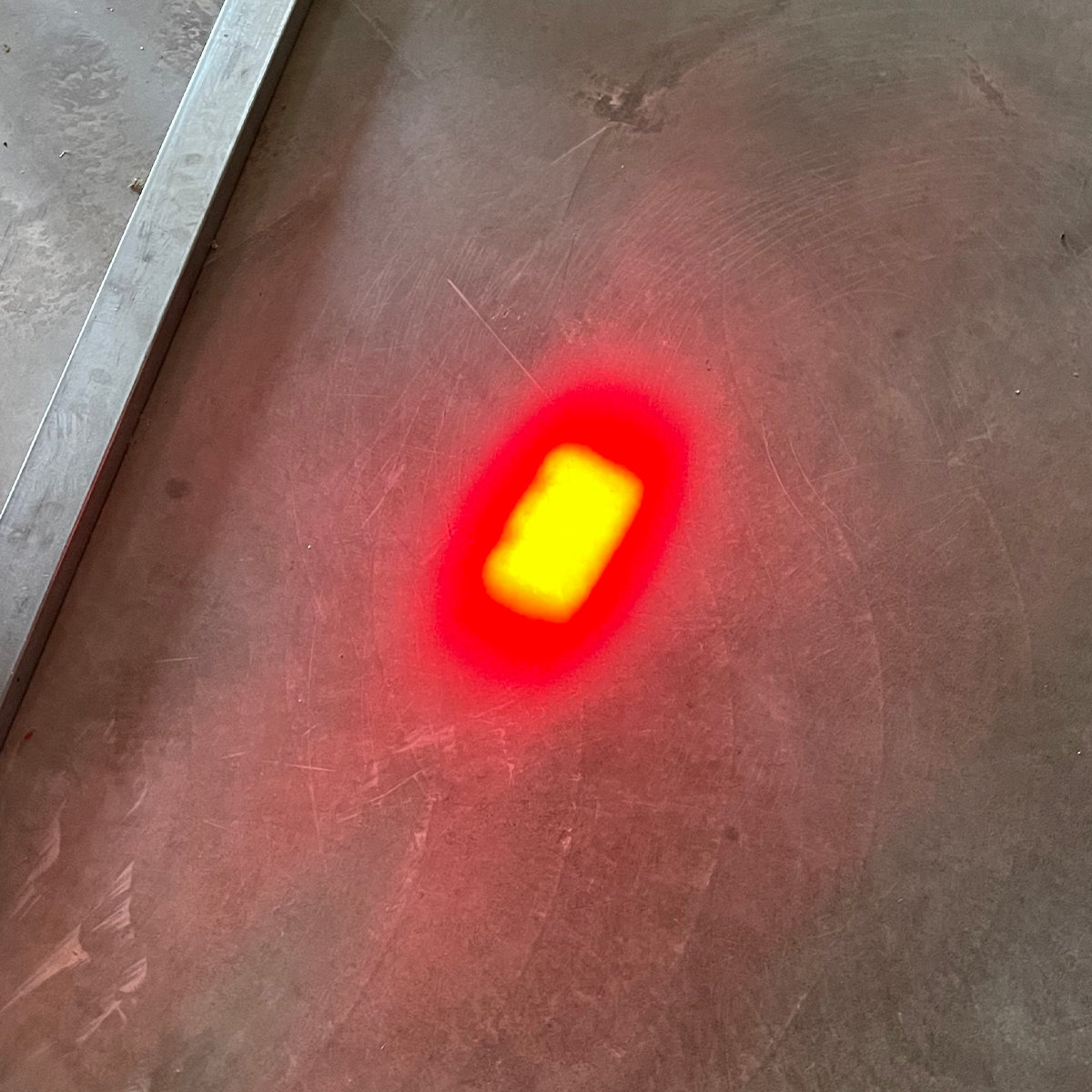 Feu pour chariot rouge forme rectangle - redspot