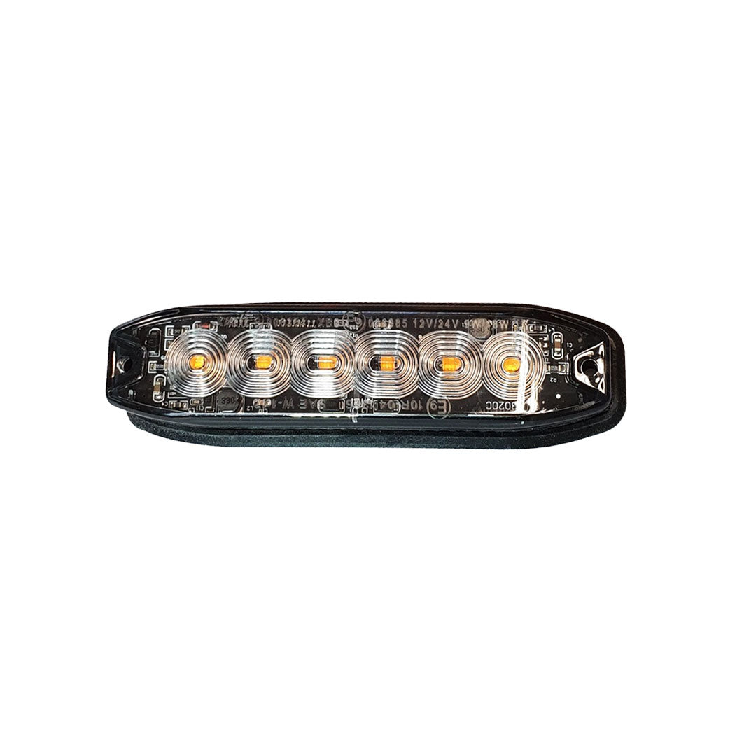 Feu pénétrant 6 leds oranges Classe 2