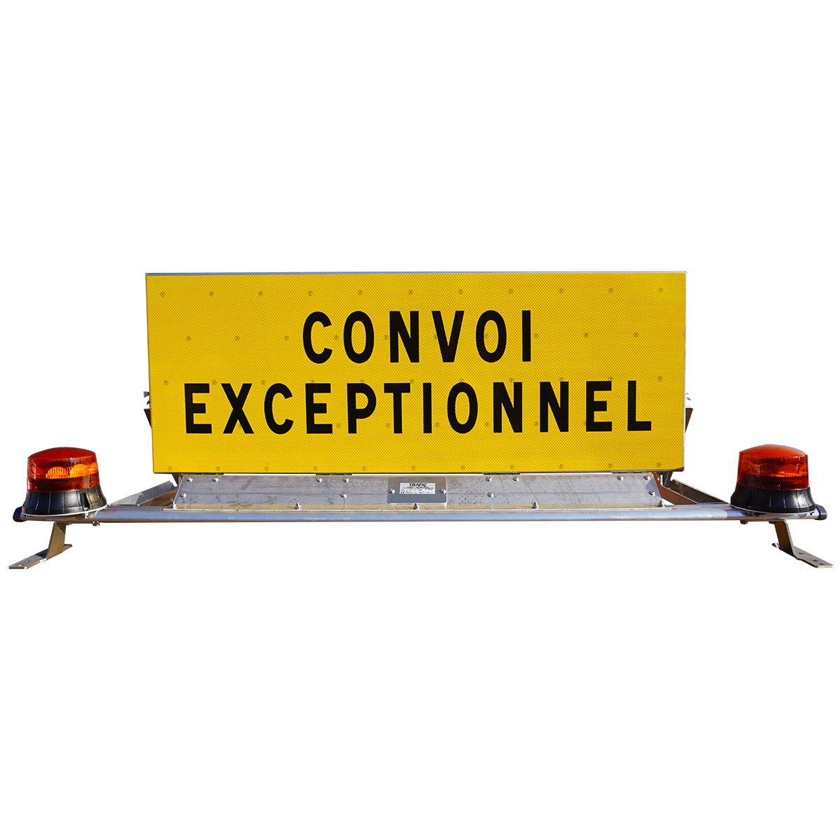 Panneau convoi exceptionnel à relevage manuel