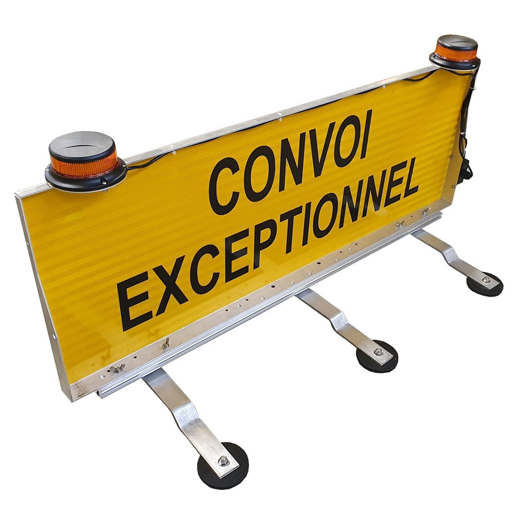 Panneau convoi exceptionnel magnétique