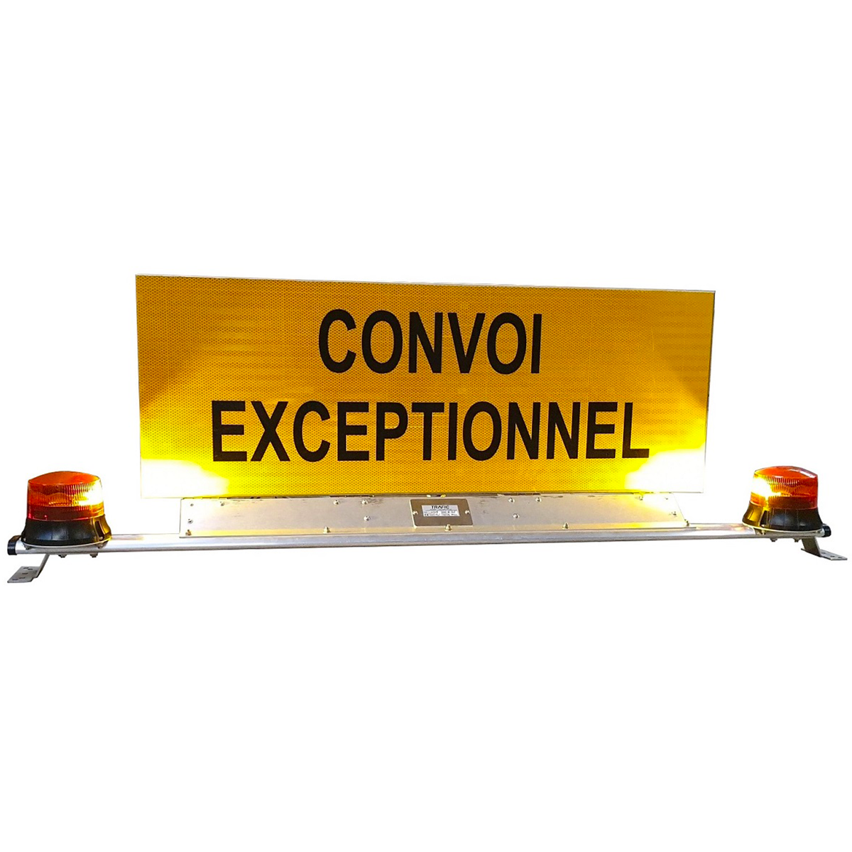Panneau convoi exceptionnel à relevage électrique
