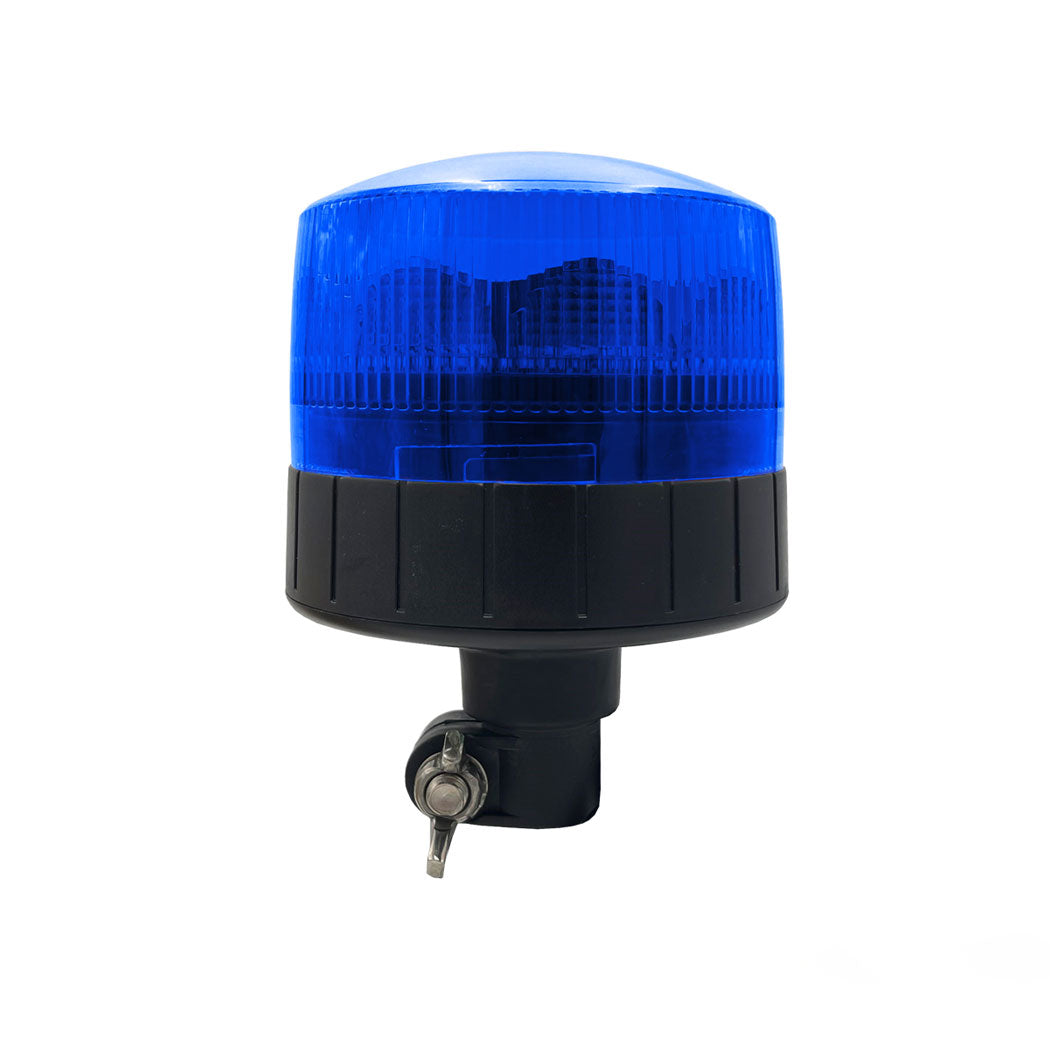 Gyrophare à leds bleu sur hampe