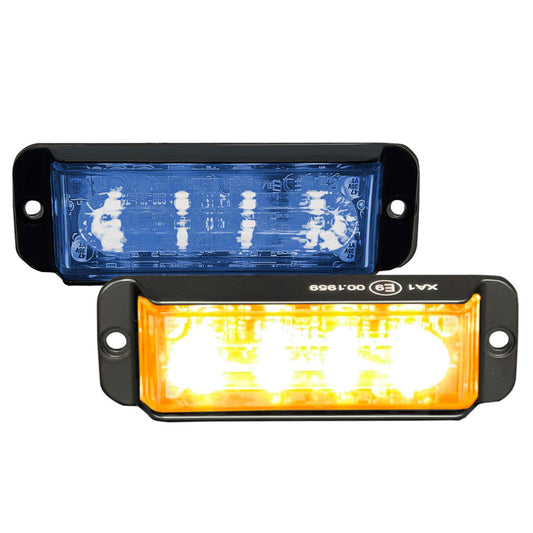 Feu à éclat led bicolore orange bleu