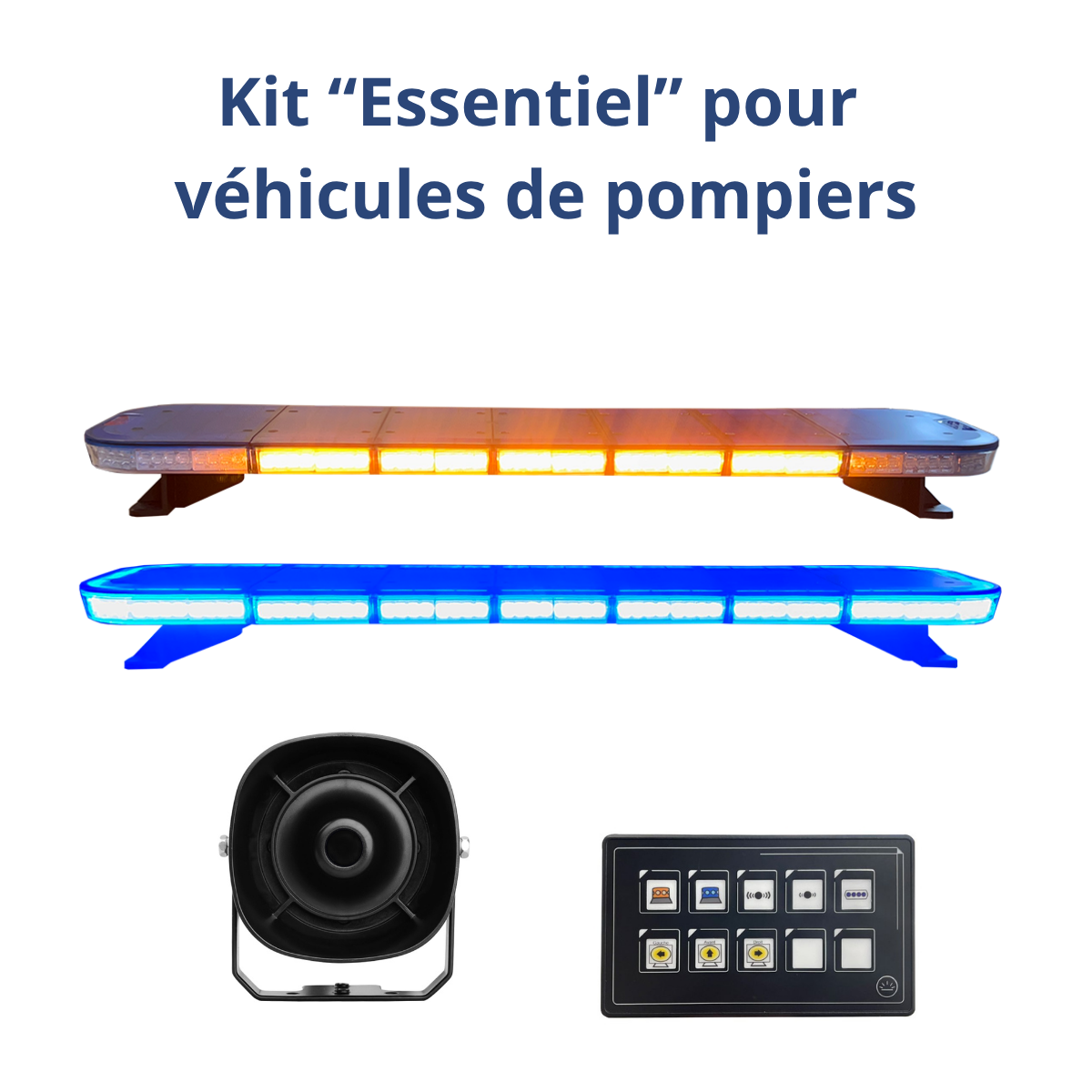Kit de signalisation pour véhicule de pompiers