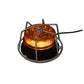 Gyrophare Led plat orange avec cage de protection