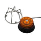 Gyrophare Led plat orange avec cage de protection