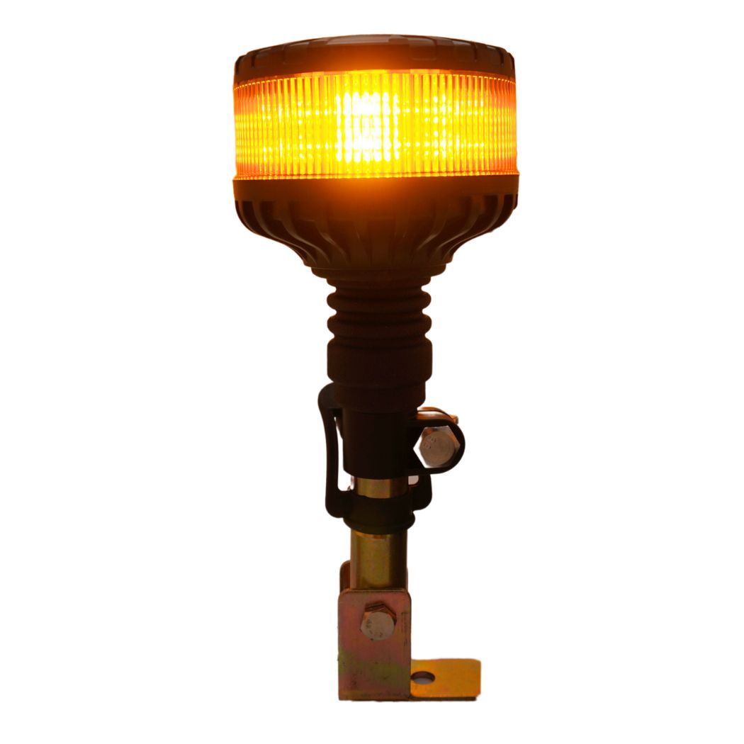 Gyrophare leds orange Classe 2 sur hampe