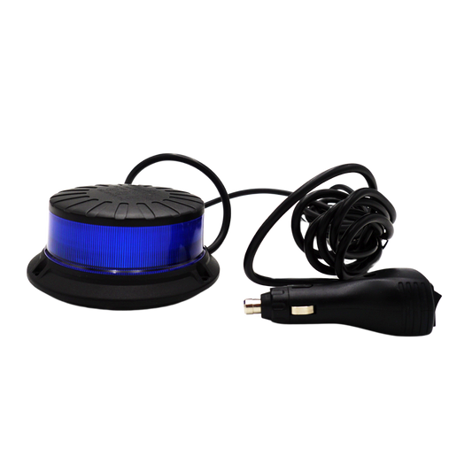Gyrophare Led Extra plat à fixation magnétique bleu Classe 2