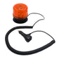 Gyrophare à leds orange fixation magnétique Classe 2 (câble 5m)