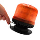 Gyrophare à leds orange fixation magnétique Classe 2 (câble 5m)