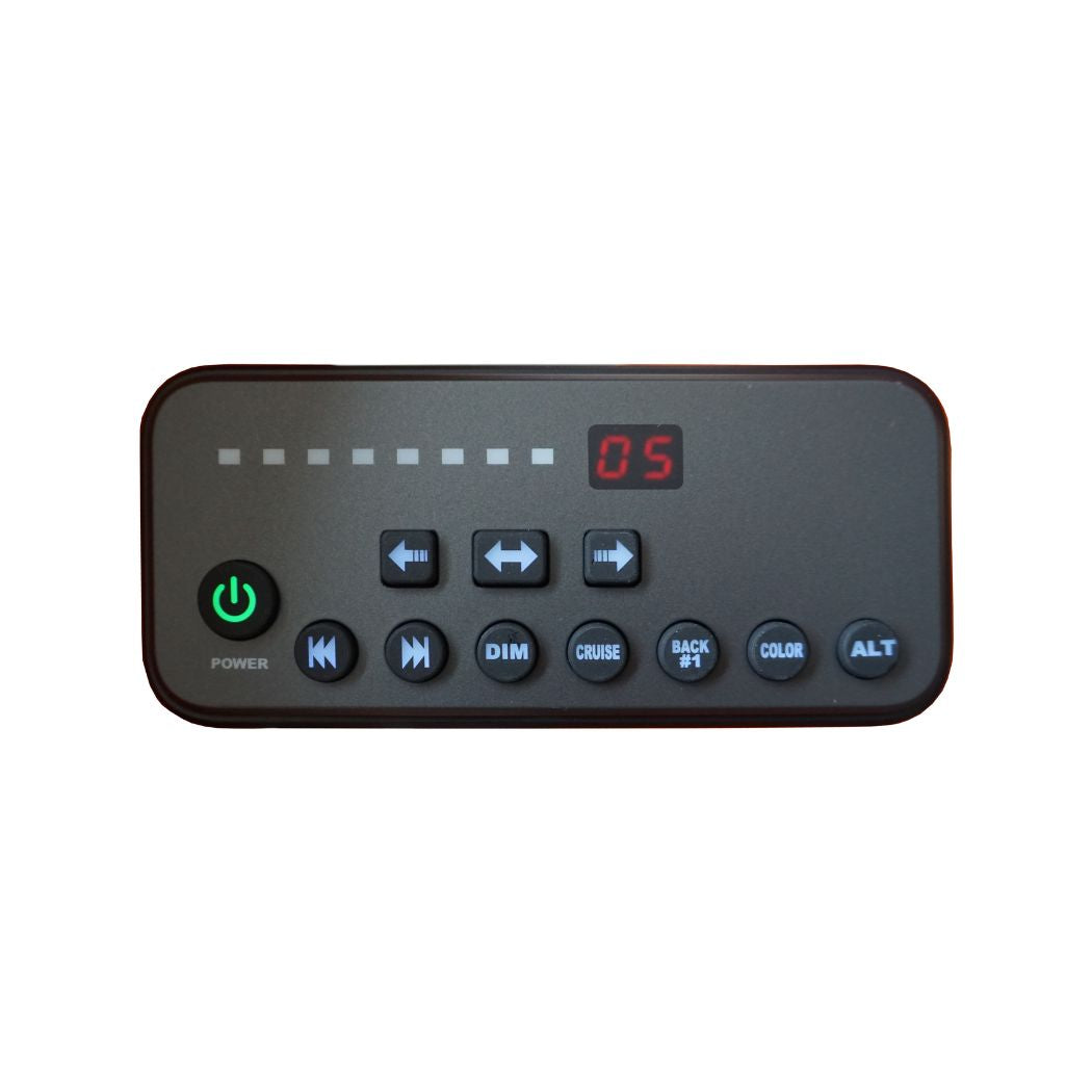 Rampe défilante orange 8 modules leds avec boiter