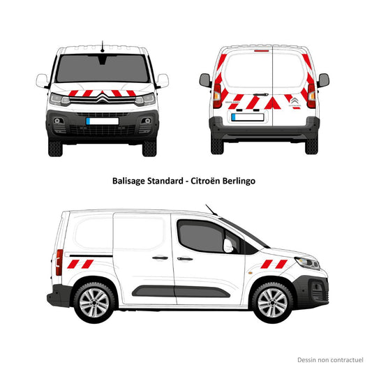 Kit balisage pré-découpé pour Berlingo