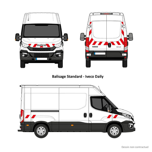 Kit balisage pré-découpé pour Daily