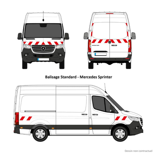 Kit balisage pré-découpé pour Sprinter