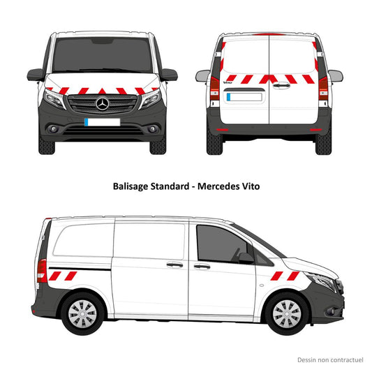Kit balisage pré-découpé pour Vito