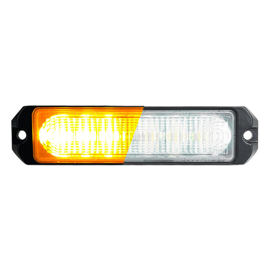 Feu de pénétration bicolore orange et blanc extra plat