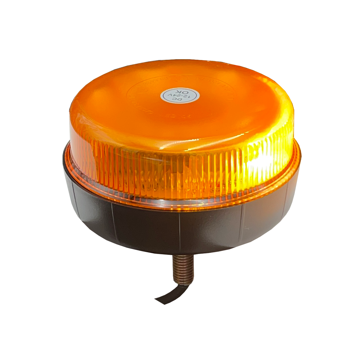 Gyrophare ISO 3 points feu à led tournant 27W extra plat orange